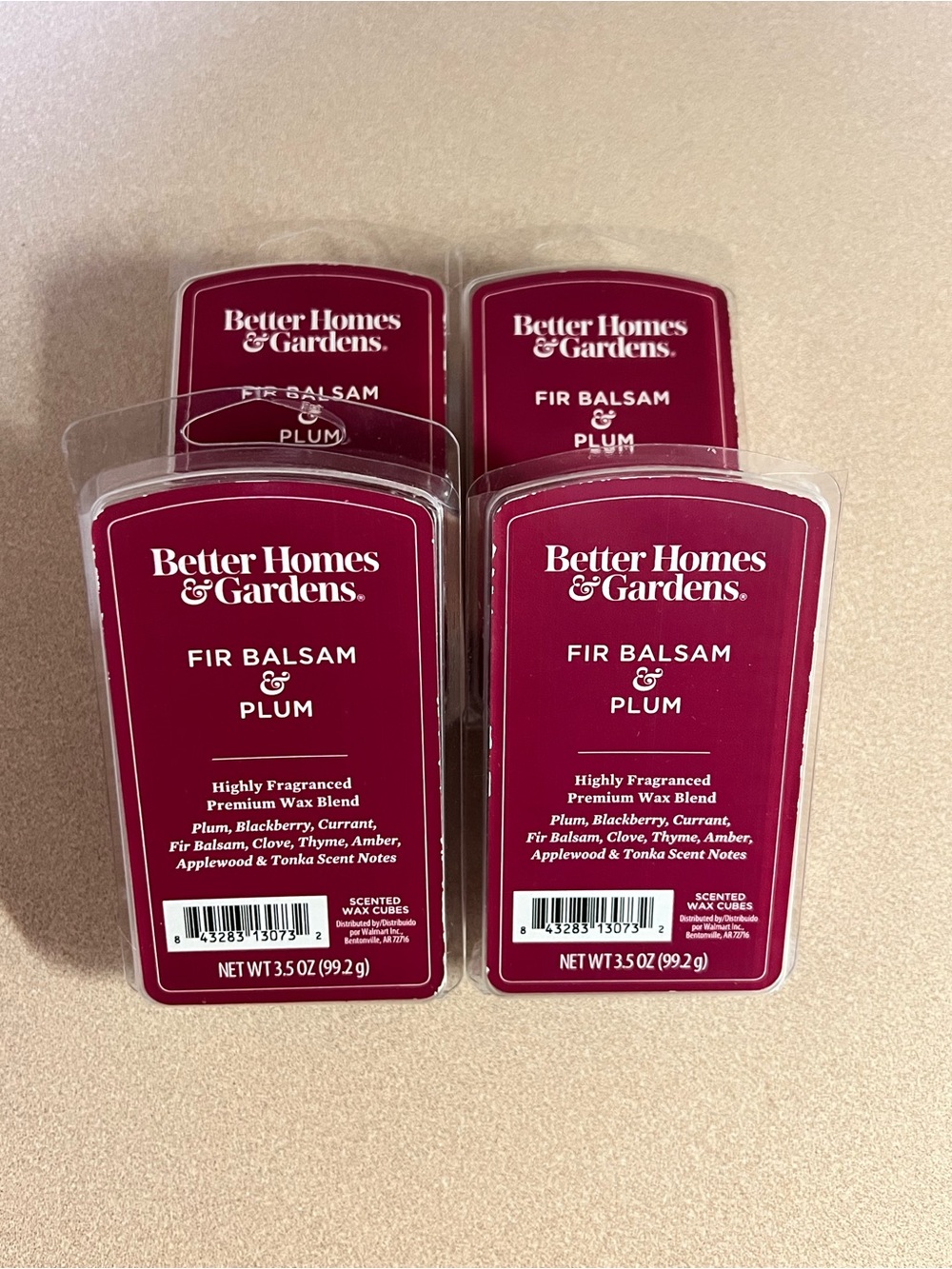 Better Homes & Gardens Fir Balsam & Plum wax melts